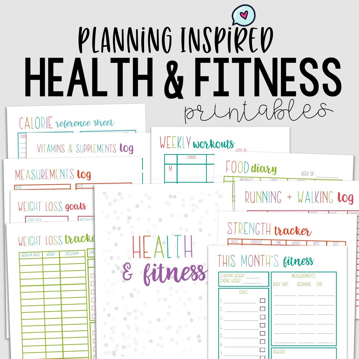 Fitness Planner Printable