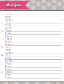 Free Blog Planning Printables Blog Planning Blog Planner Blog 