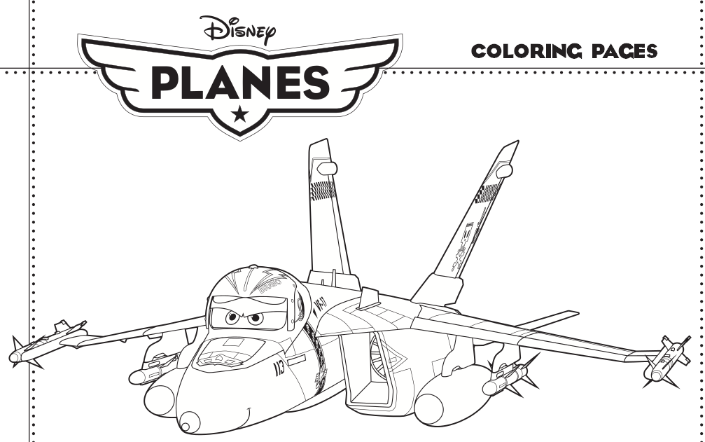 Free Disney Planes Printable Coloring Pages Activity Sheets 
