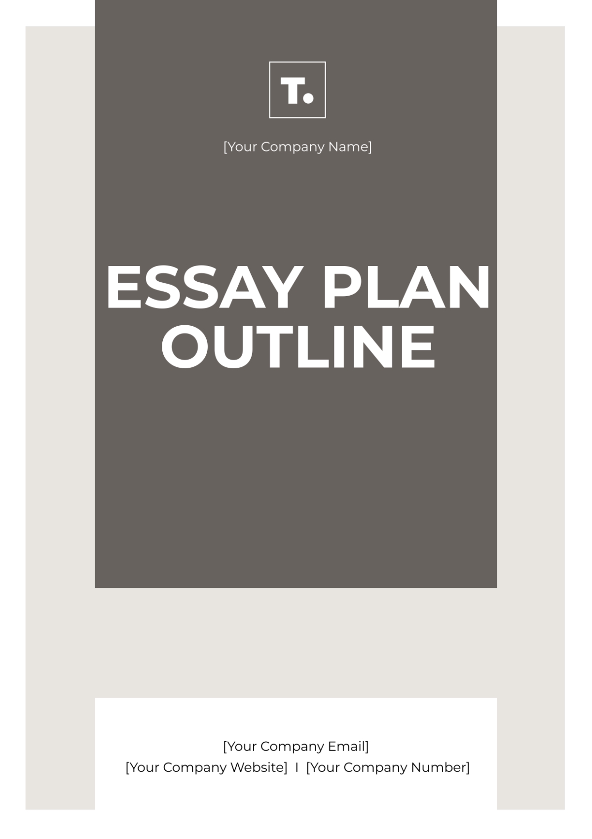 Free Essay Plan Templates Editable And Printable