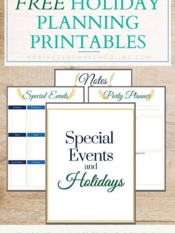 Free Holiday Planning Printables and Special Events Planning 