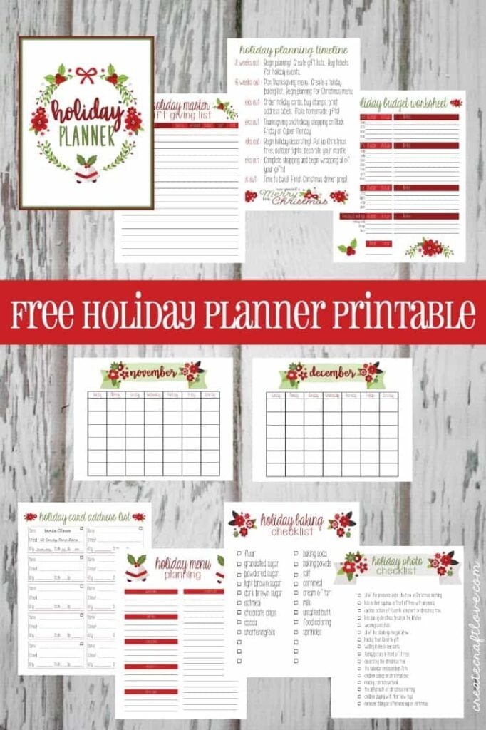 Free Holiday Planning Printables Free Printable Templates