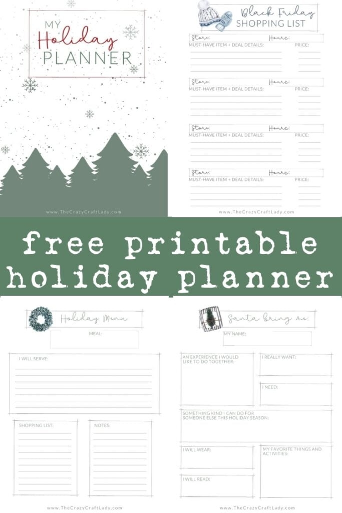 Free Holiday Planning Printables Free Printable Templates
