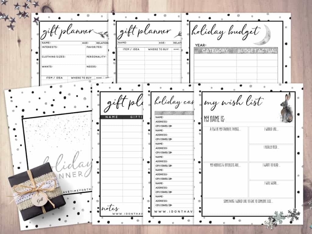 Free Holiday Planning Printables Free Printable Templates