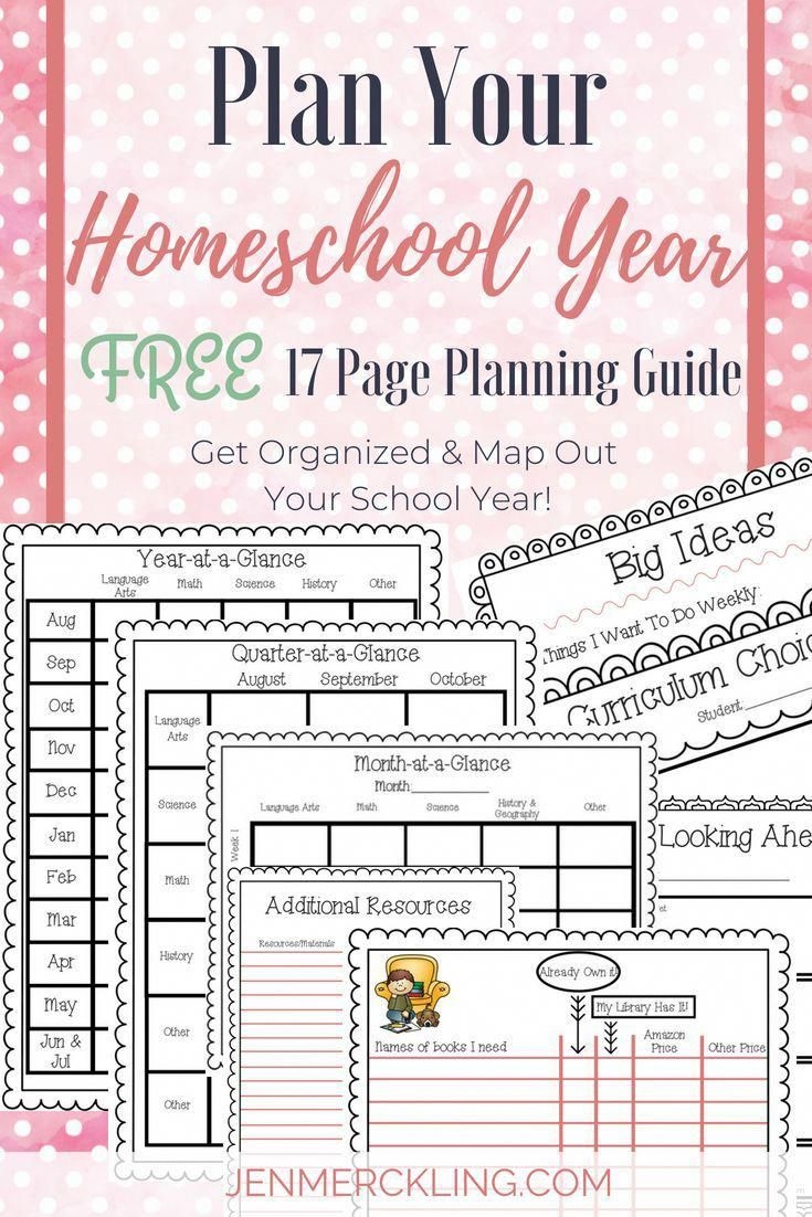 Free Homeschool Lesson Planner Templates