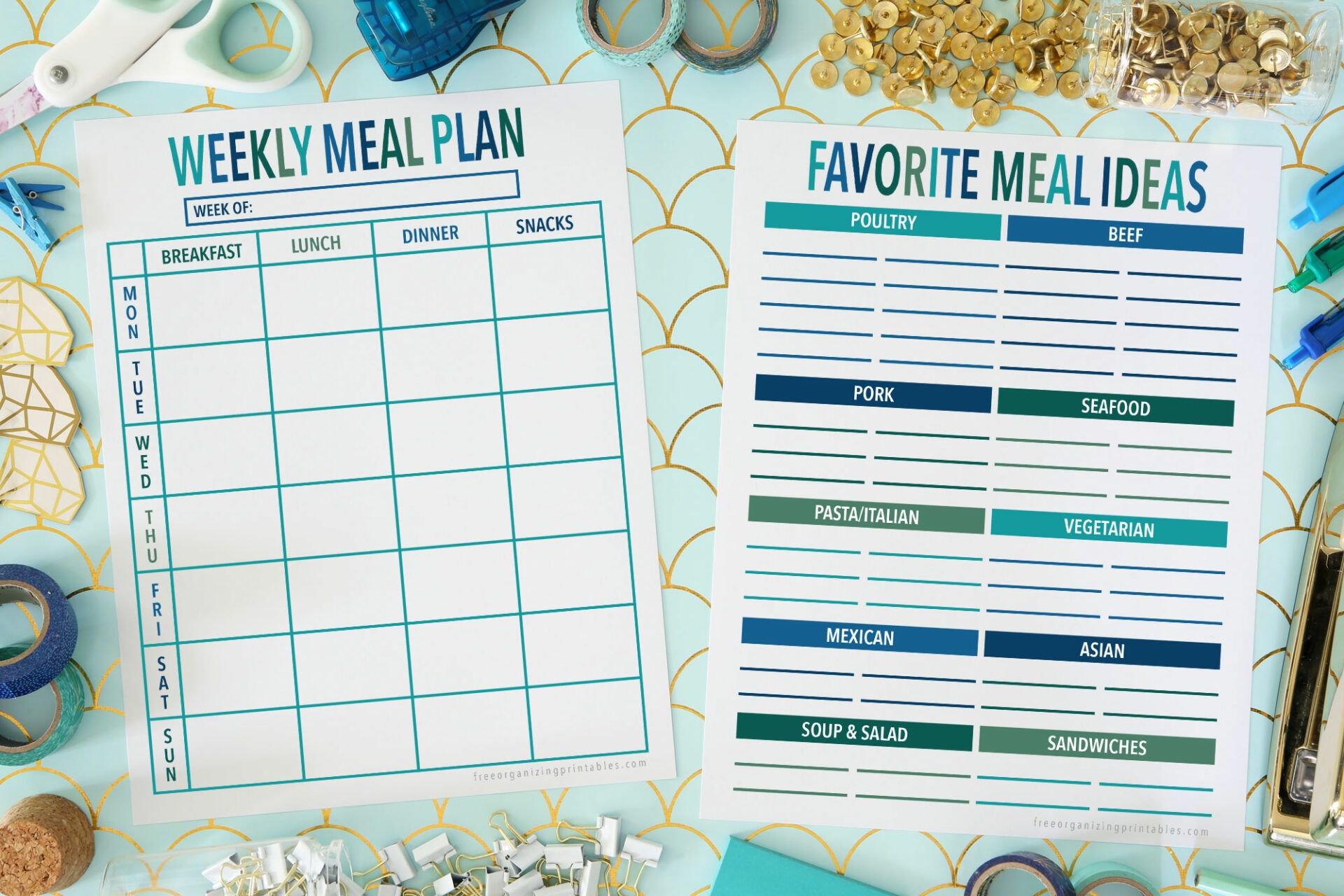 Free Meal Plan Printables and 150 Easy Dinner Ideas 