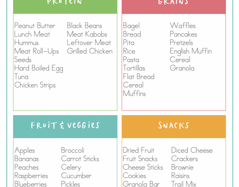 Free Meal Plan Printables Family Fresh Meals