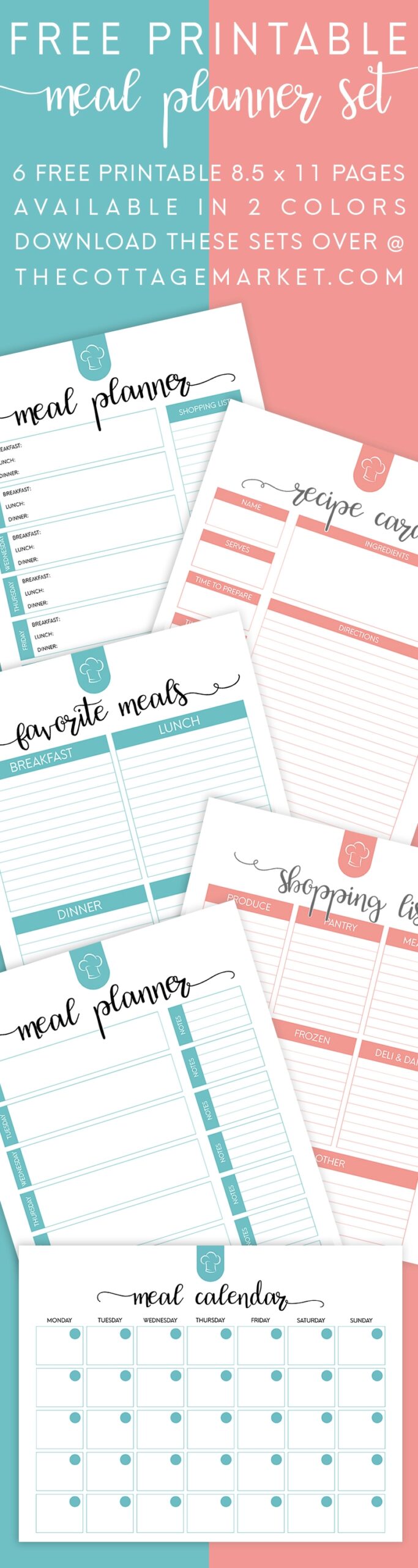 Free Meal Plan Printables Thrifty Homeschoolers