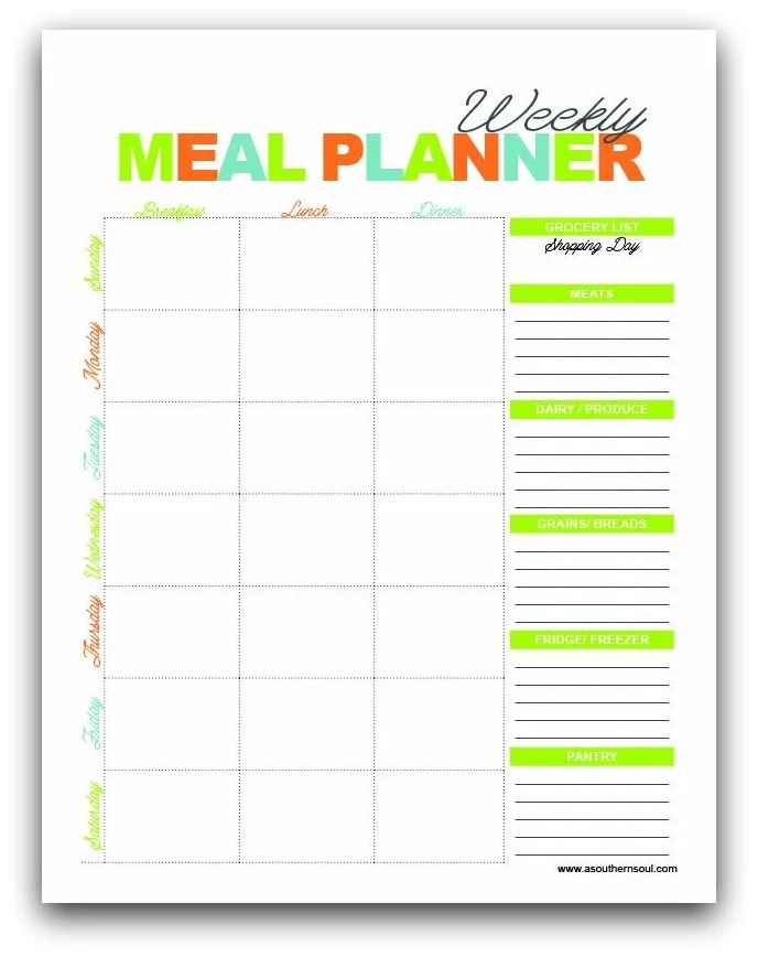 Free Meal Planning Binder Printables Free Templates Printable