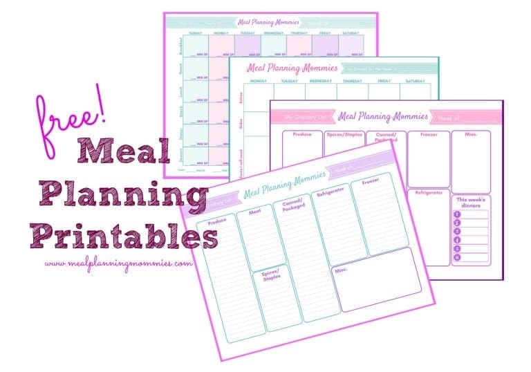 Free Meal Planning Printables