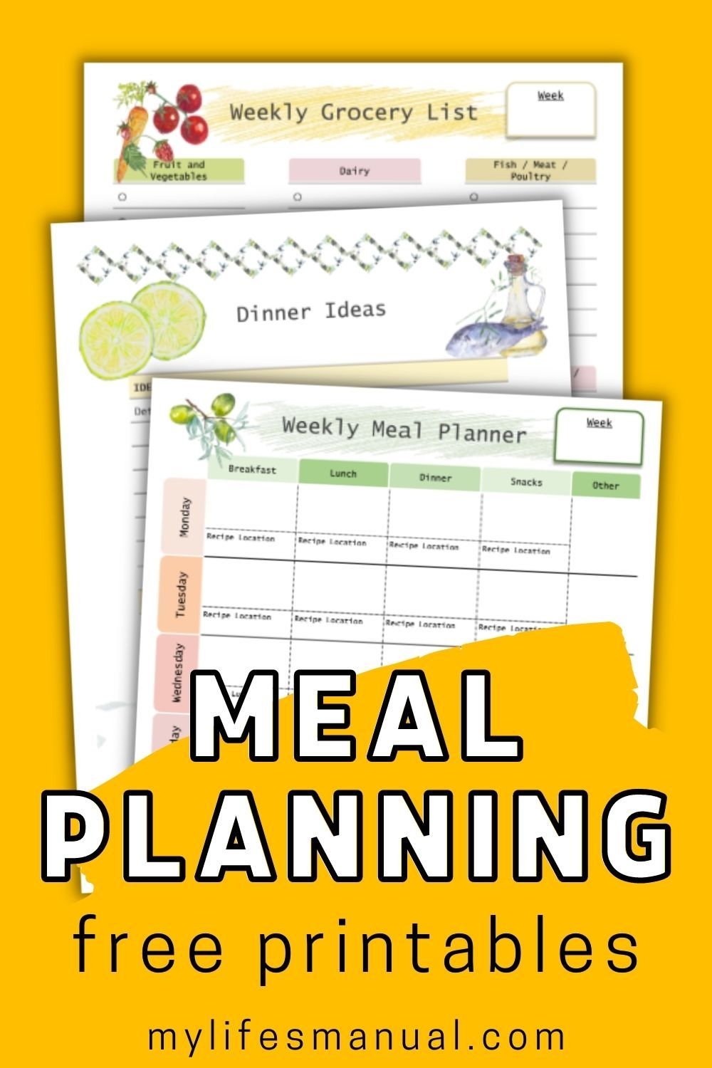 Free Meal Planning Printables Artofit