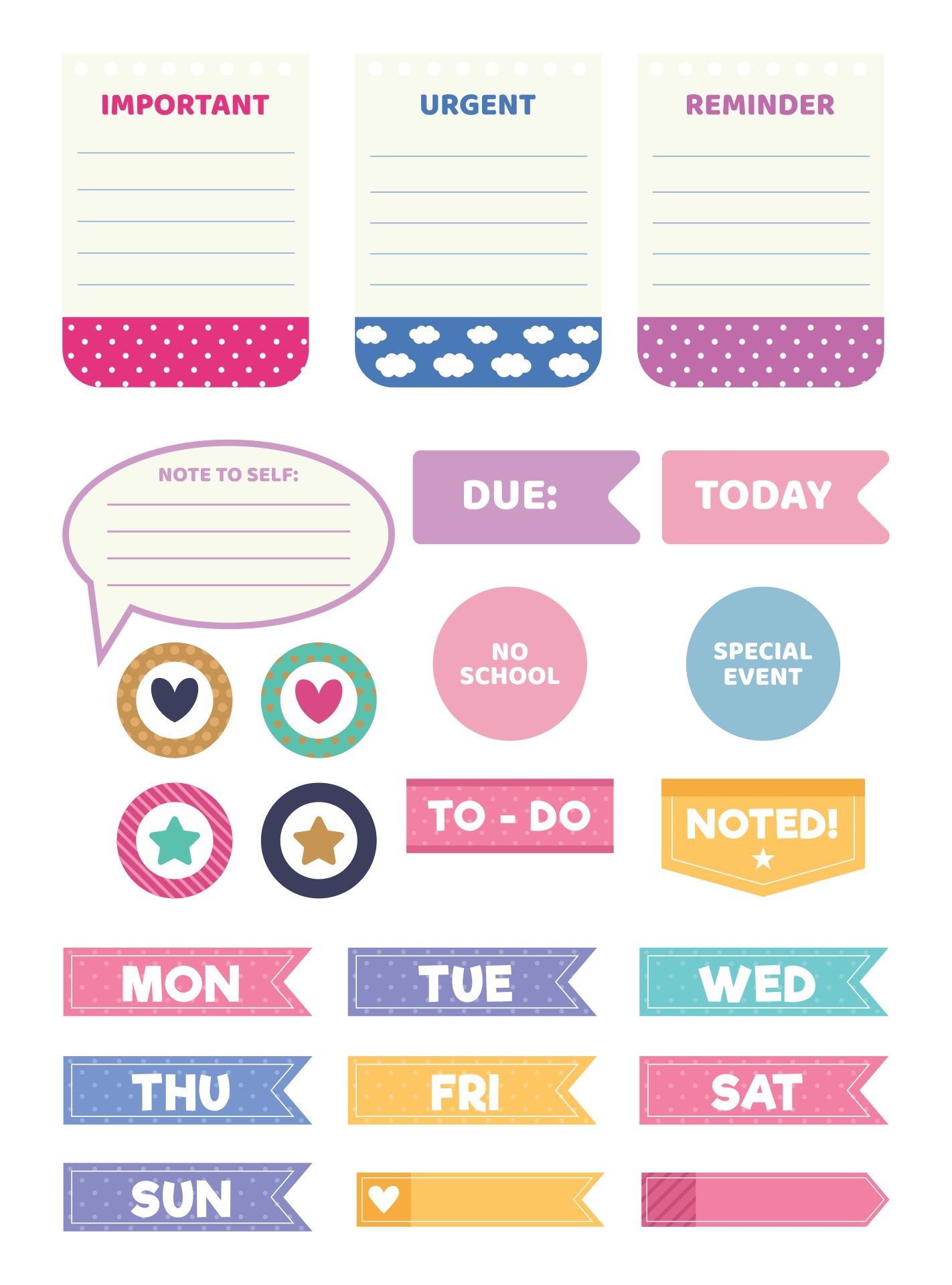 Free Planner Printables Stickers