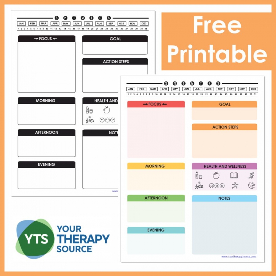 Free Printable Adhd Daily Planner Template FREE Printable HQ