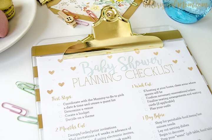 Free Printable Baby Shower Planning Checklist UnOriginal Mom