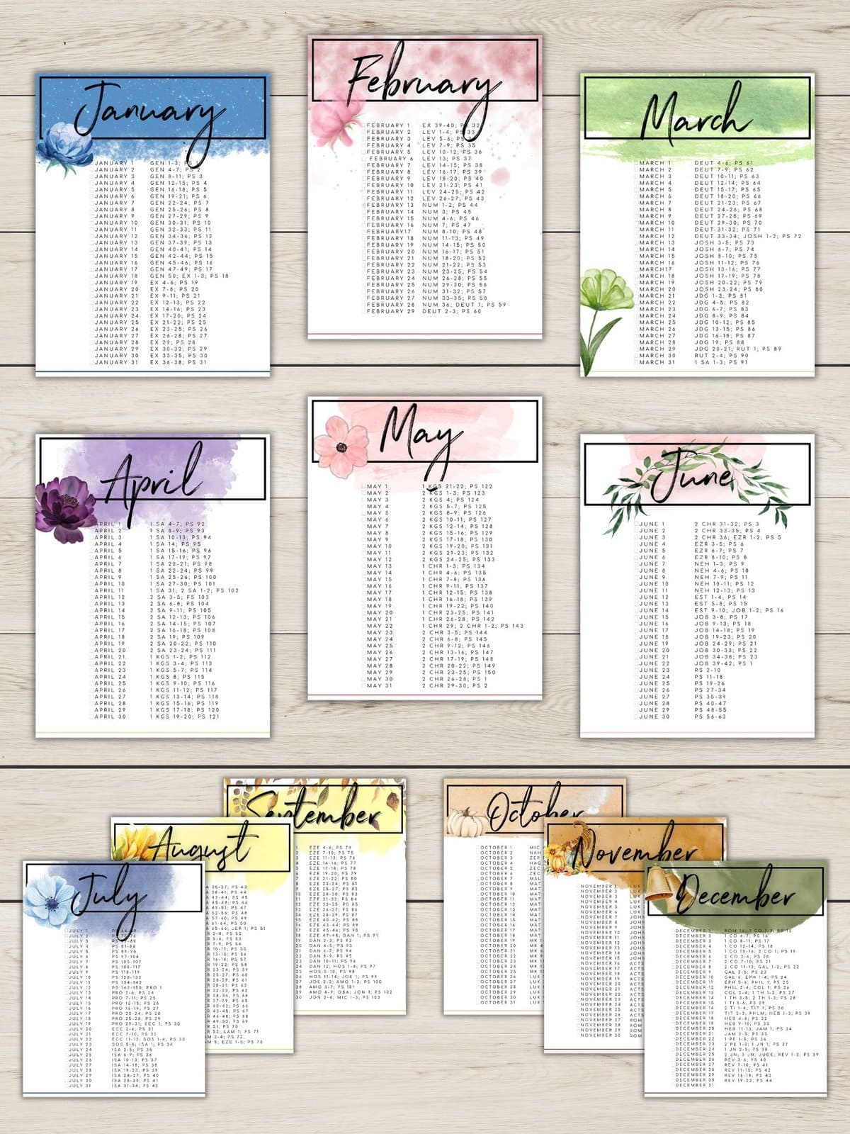 Free Printable Bible Reading Plans