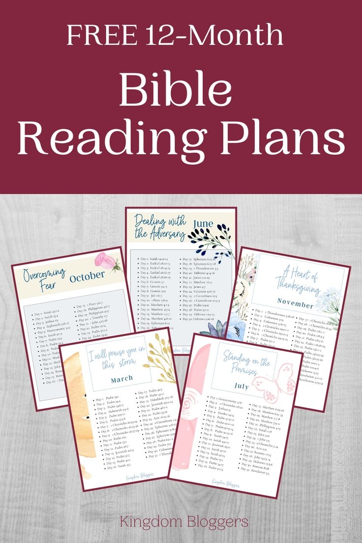Free Printable Bible Reading Plans Printable New Year Banners