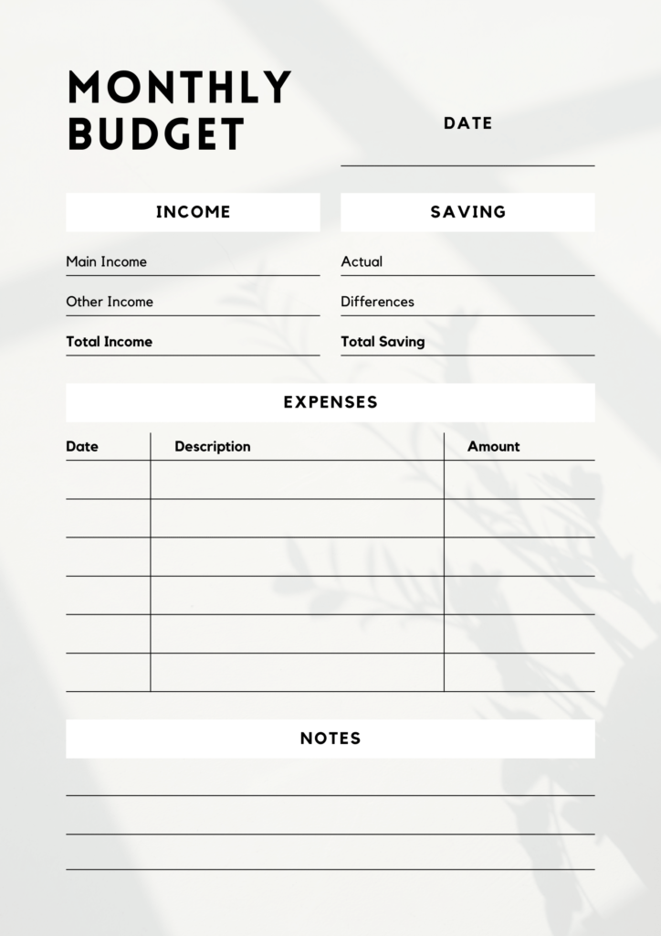 Free Printable Budget Planner 2025 Pdf Bertram P Huggins