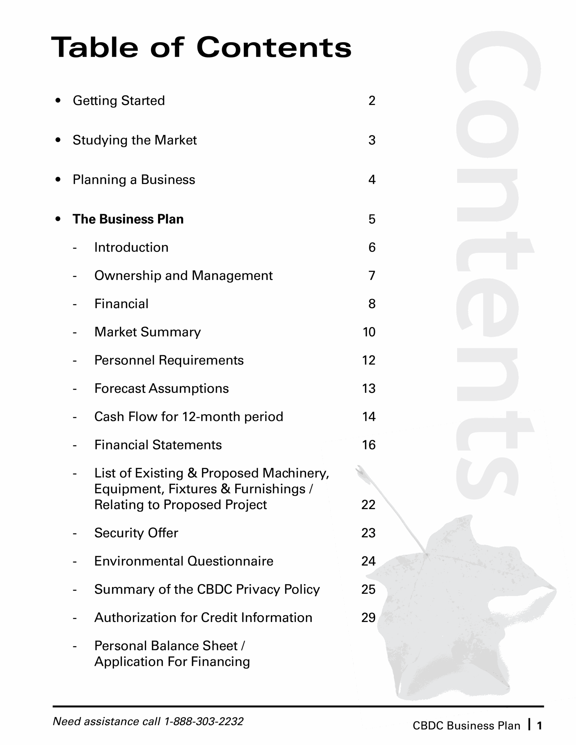 Free Printable Business Plan Template