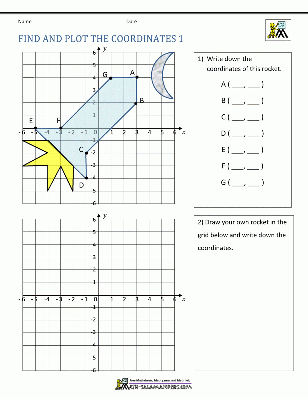 Free Printable Cartesian Plane Worksheets Printable Templates