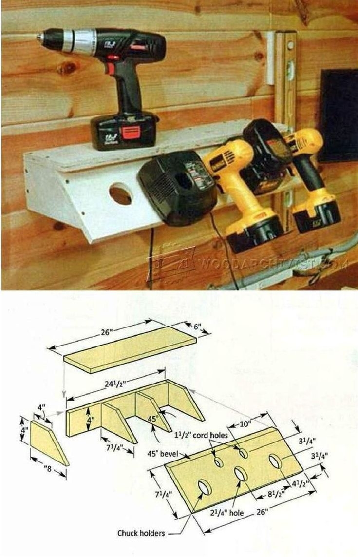 Free Printable Cordless Drill Charging Station Plans Pdf Printable 