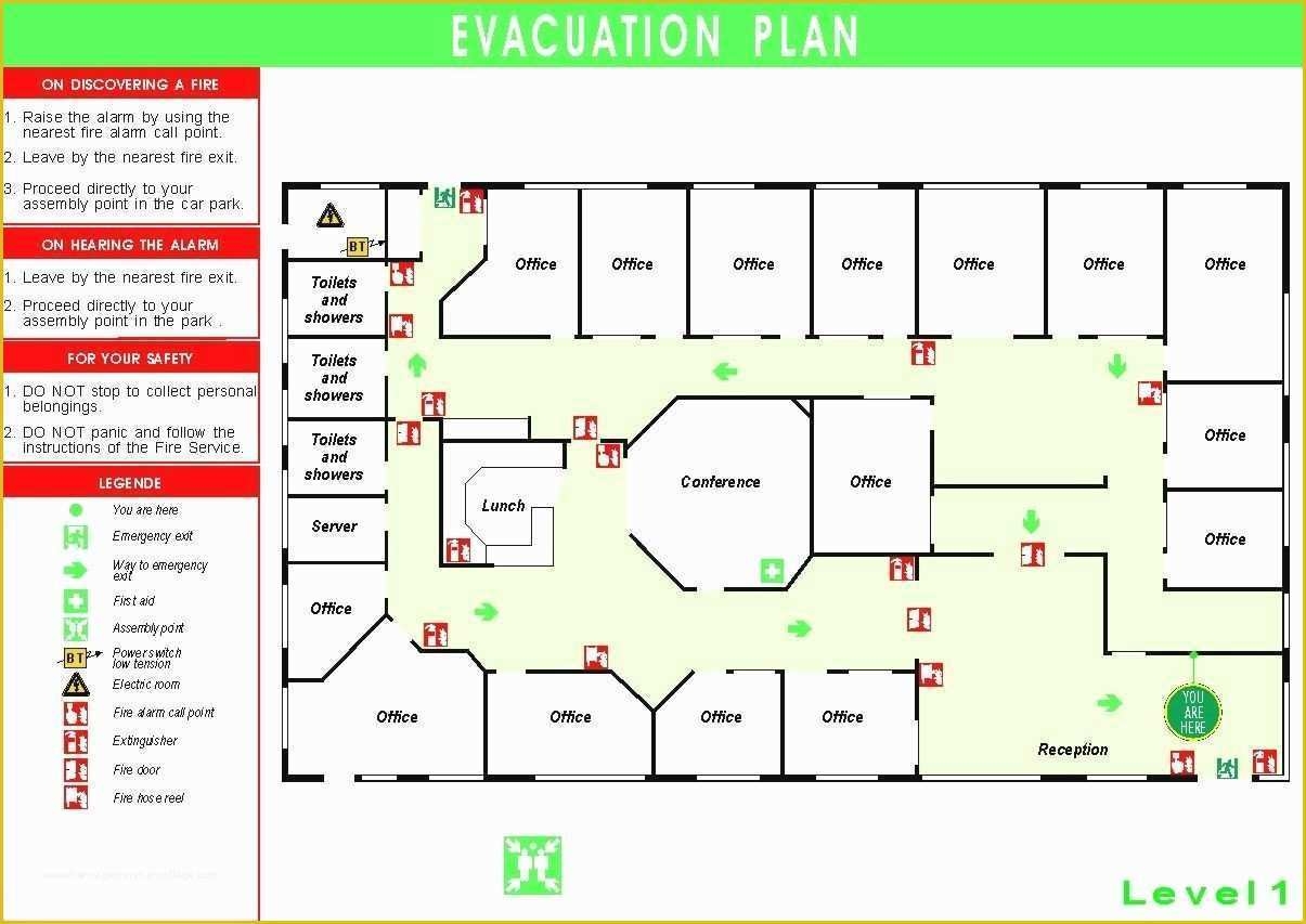 Free Printable Fire Escape Plan Template Of Fice Evacuation Plan 