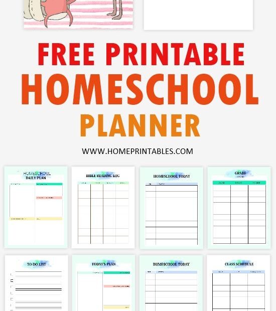 Free Printable Homeschool Lesson Plan Template Printable Templates