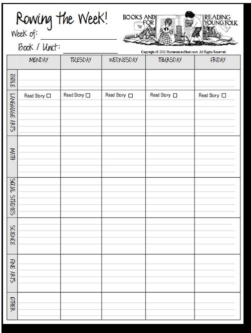Free Printable Homeschool Lesson Plan Template Printable Templates