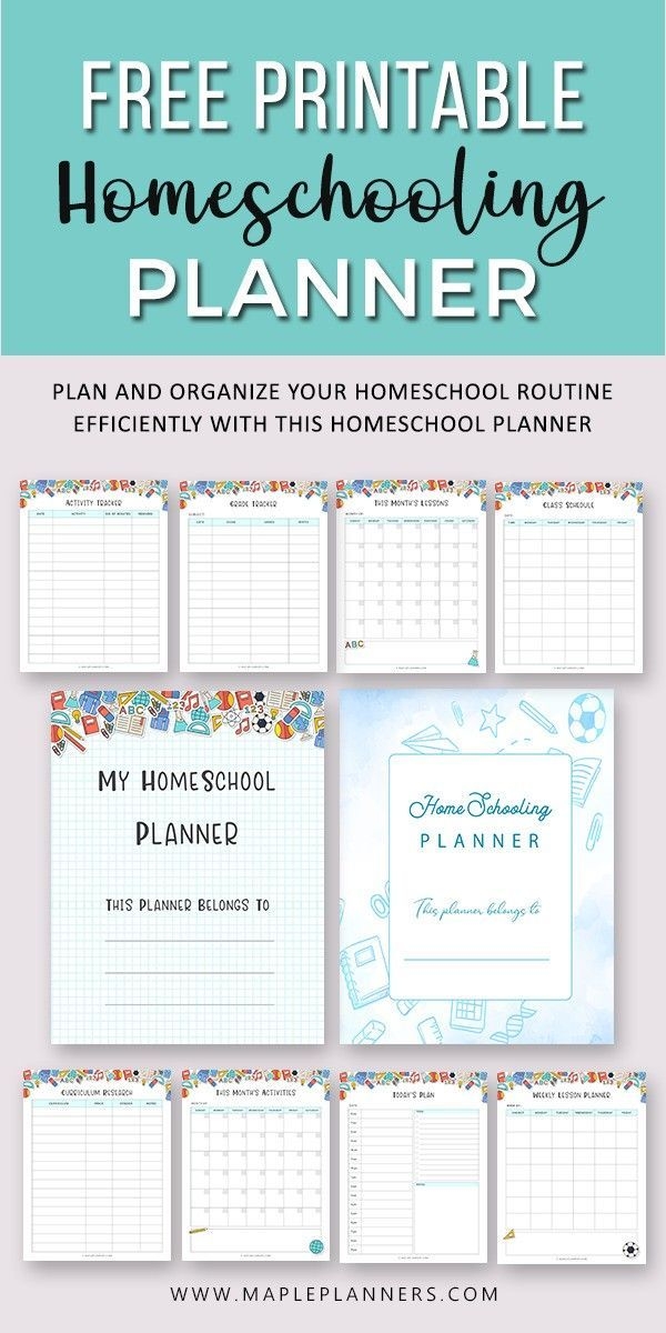 Free Printable Homeschool Planner Artofit