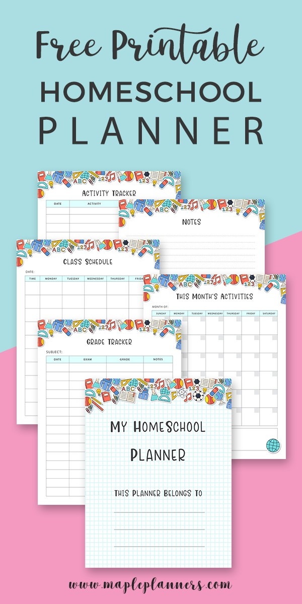 Free Printable Homeschool Planner Best Homeschool Planning Resource