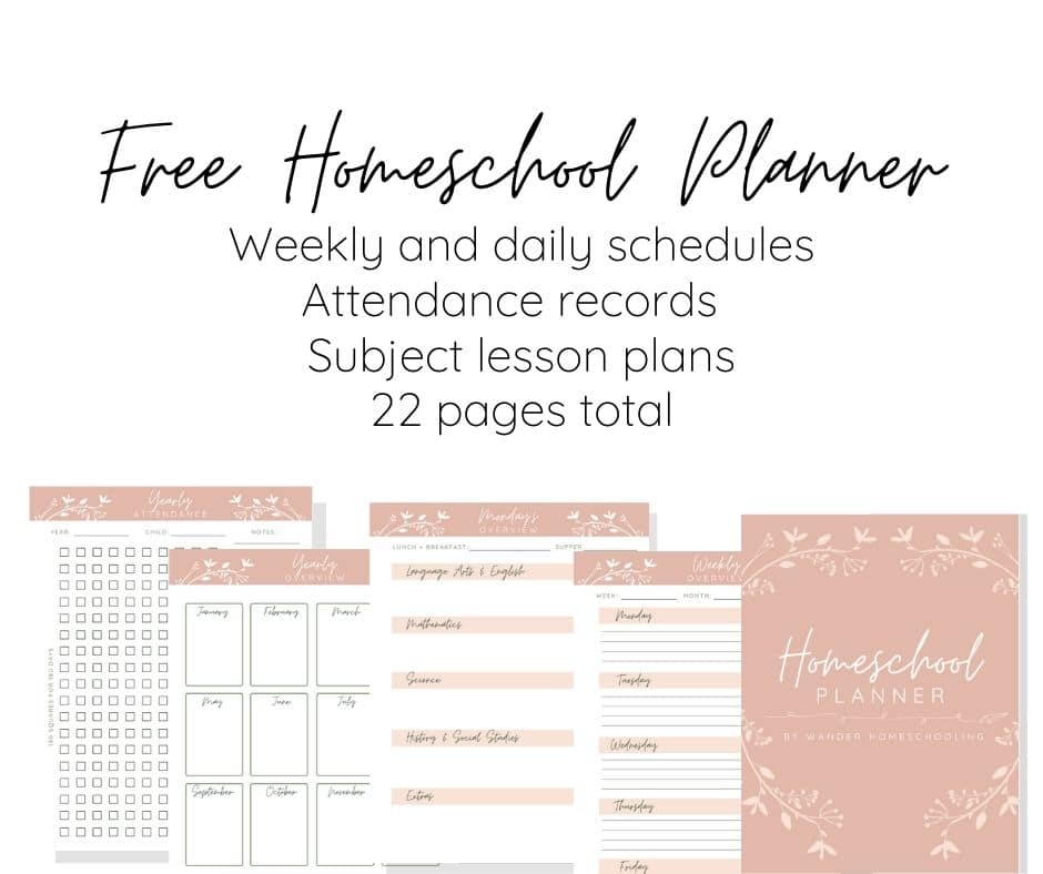 FREE Printable Homeschool Planner Free Homeschool Deals