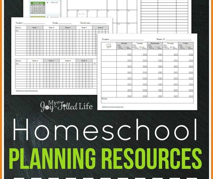 FREE Printable Homeschool Planning Pages