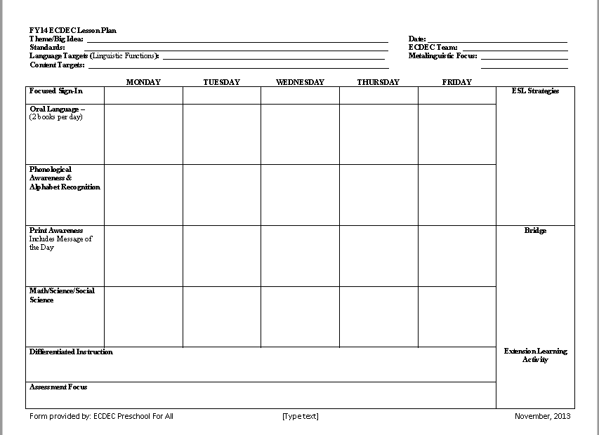 Free Printable Lesson Plan Book For Teachers Printable Lesson Plans