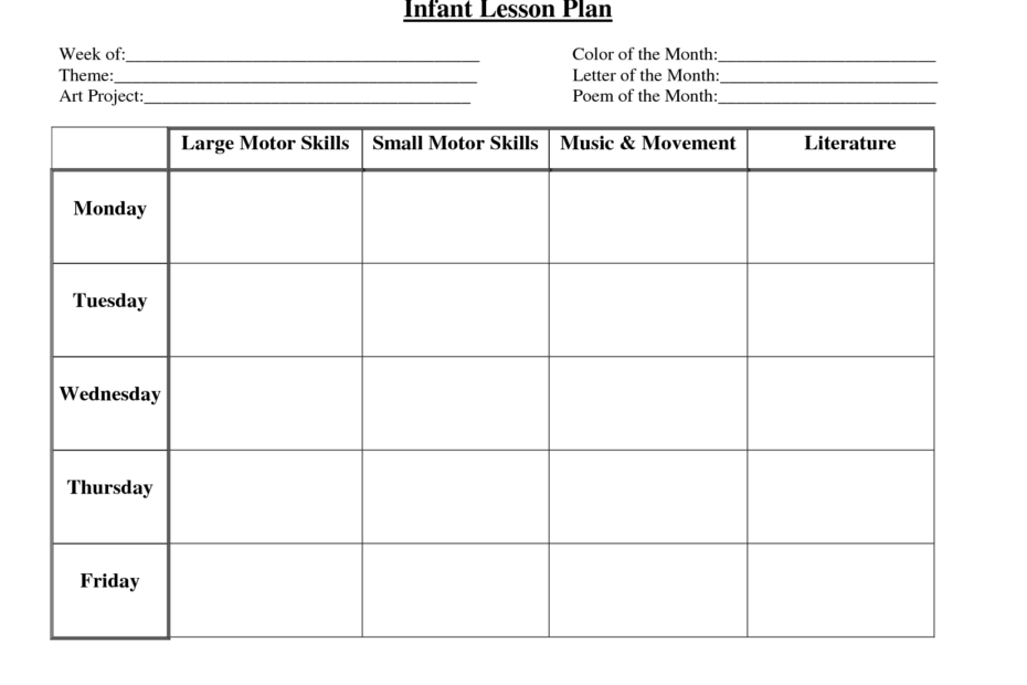 Free Printable Lesson Plan Calendar Printable Lesson Plans