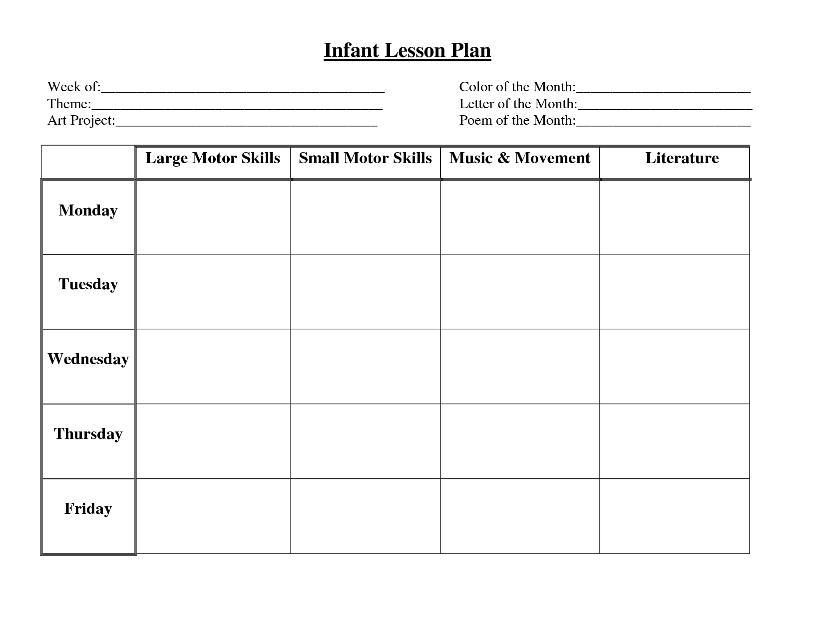 Free Printable Lesson Plan Calendar Printable Lesson Plans