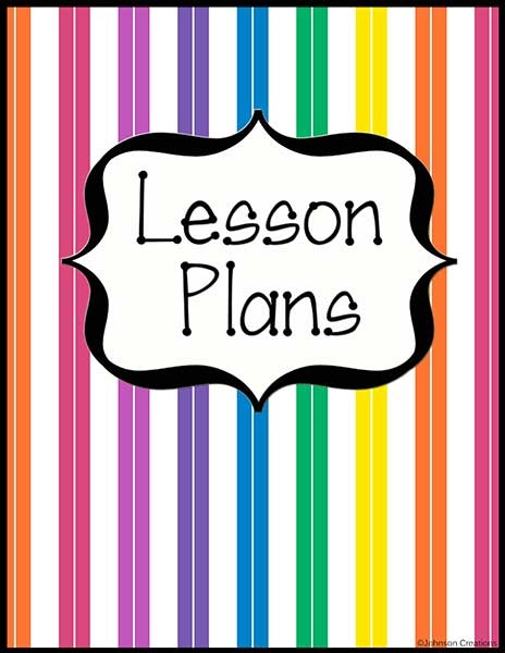 Free Printable Lesson Plan Cover Page Printable Lesson Plans