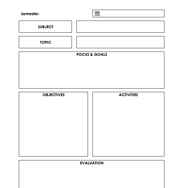 Free Printable Lesson Plan Templates PDF Word Preschool 59 OFF