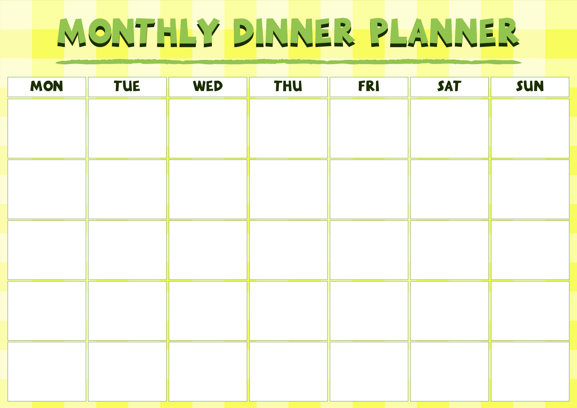 Free Printable Monthly Meal Planning Calendar Jinny Lurline
