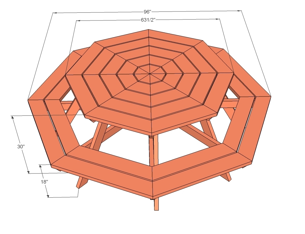 Free Printable Octagon Picnic Table Plans Free Templates Printable