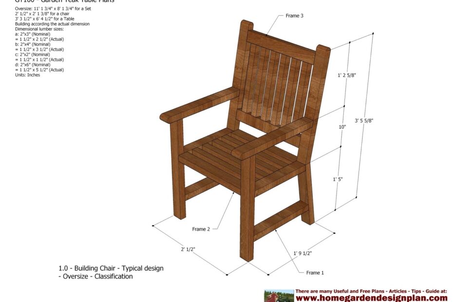 Free Printable Outdoor Furniture Plans