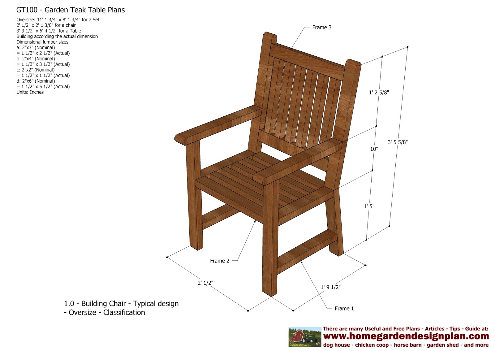 Free Printable Outdoor Furniture Plans