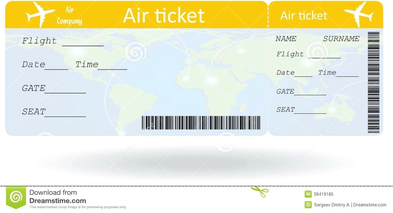 Free Printable Plane Ticket Template Printable Word Searches