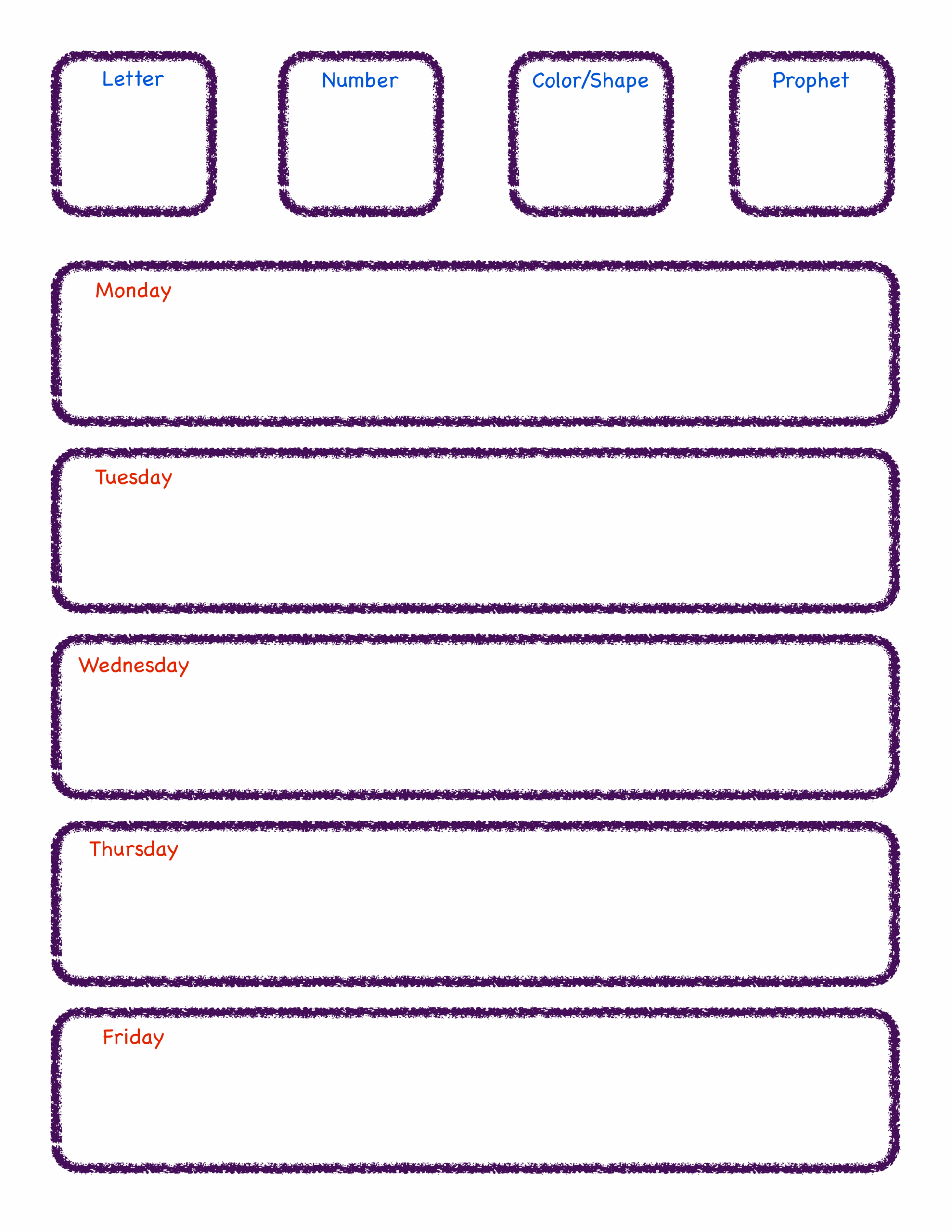 Free Printable Preschool Lesson Plans Forms Printable Forms Free Online