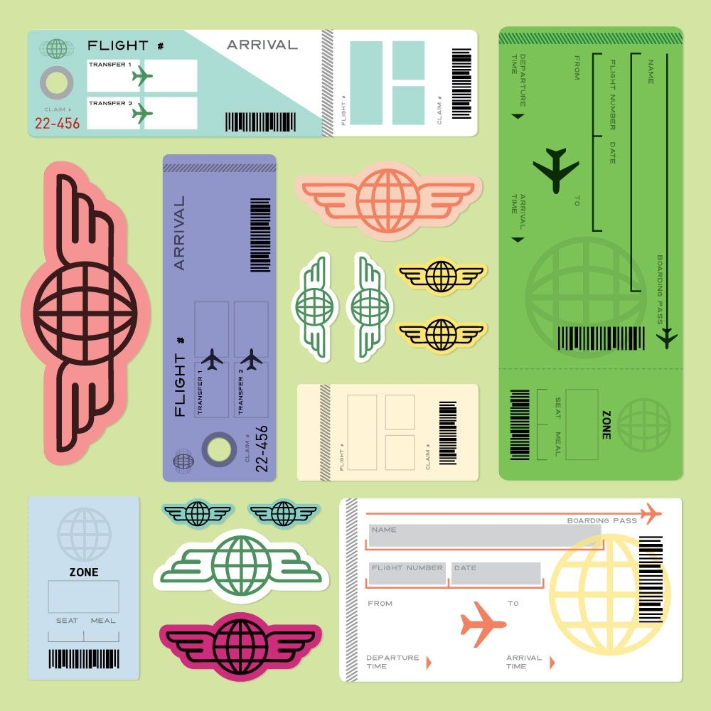Free Printable Pretend Airline Tickets Printable Budget Planner Sheets