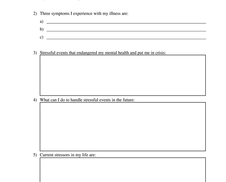 Free Printable Relapse Prevention Plan Download Free Printable Relapse