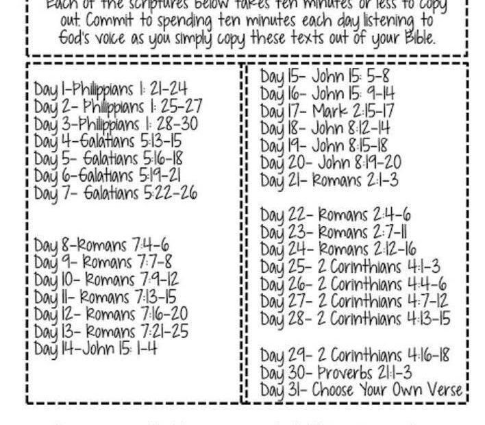 Free Printable Scripture Writing Plans 2023 Printable Word Searches