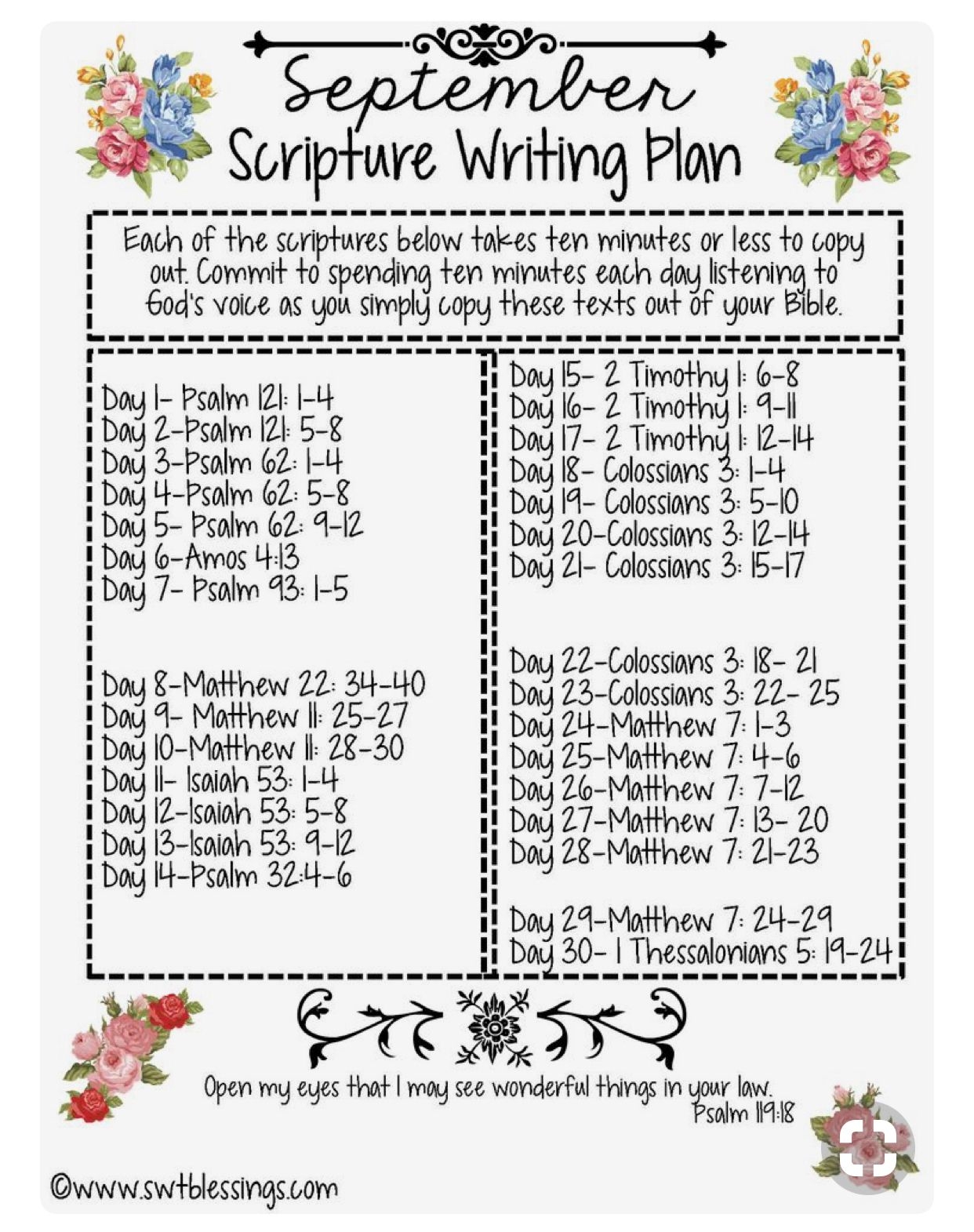 Free Printable Scripture Writing Plans 2024 Dev onallcylinders