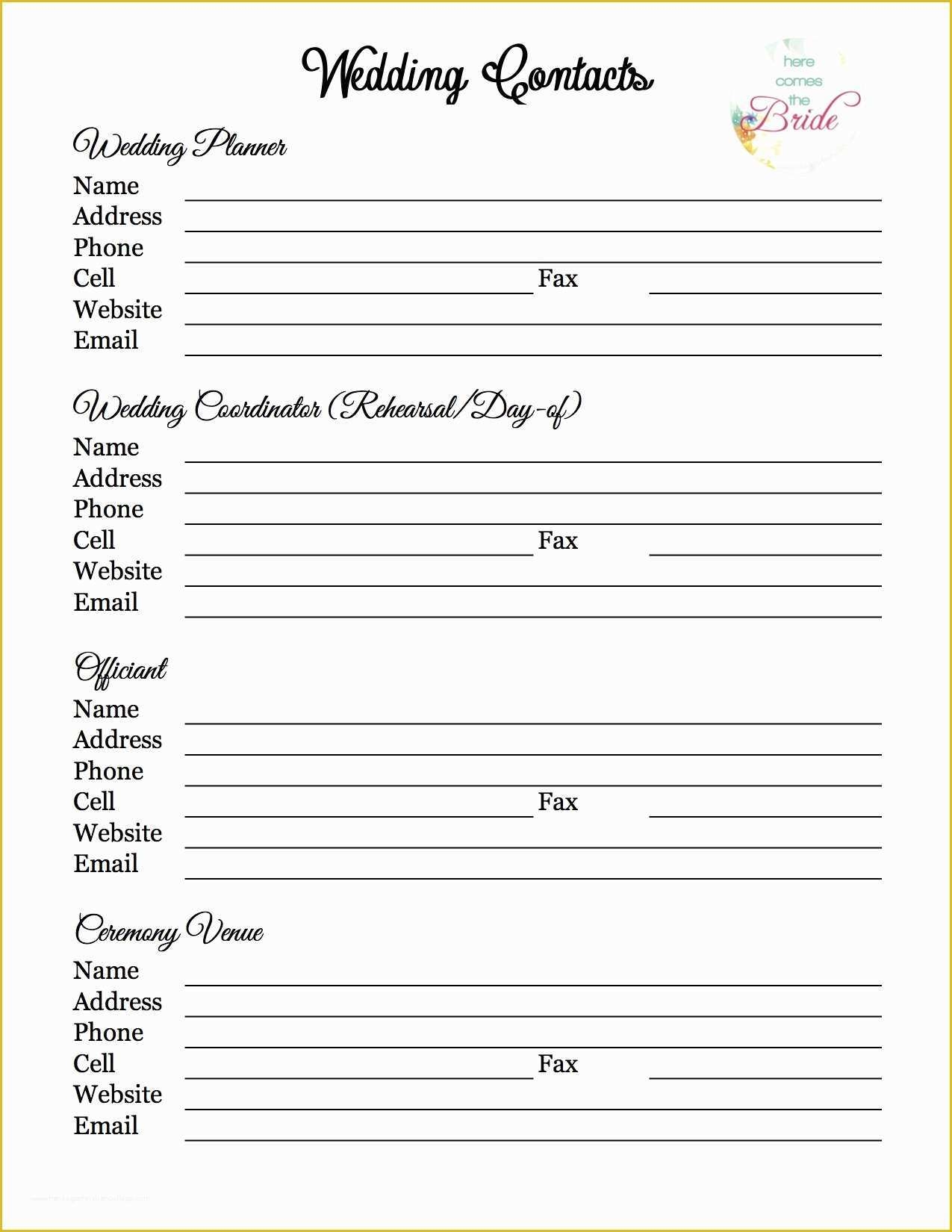 Free Printable Wedding Planning Templates Of Wedding Planning Checklist 