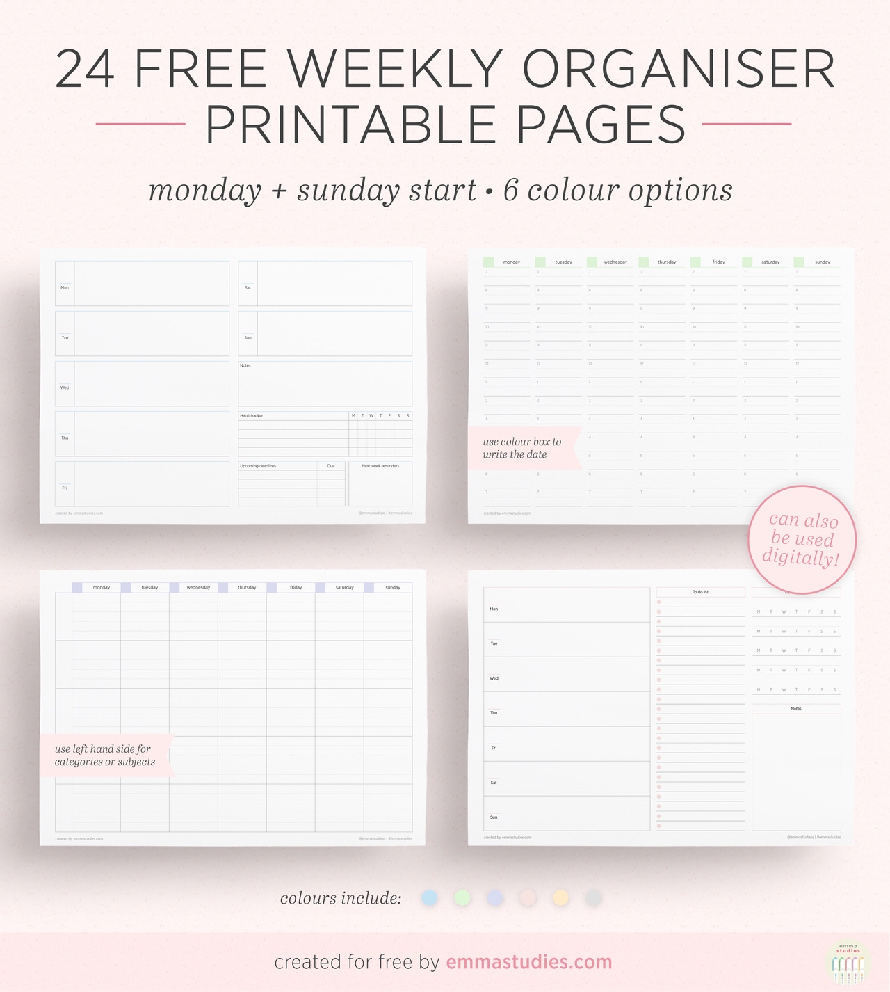 Free Printable Weekly Planner Tumblr Download Free Printable Weekly 