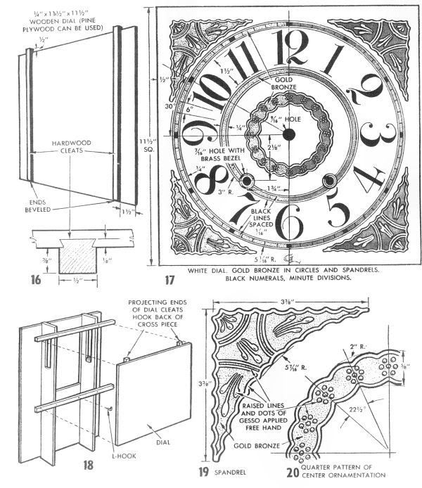 Free Printable Wooden Clock Plans