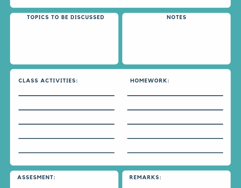 Free Teacher Lesson Plan Template Printable Printable Lesson Plans